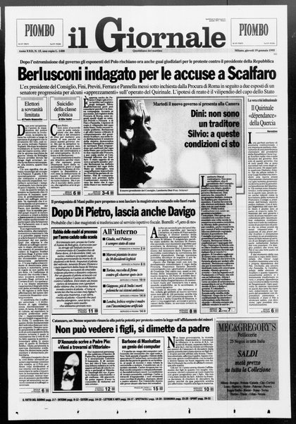 Il giornale : quotidiano del mattino